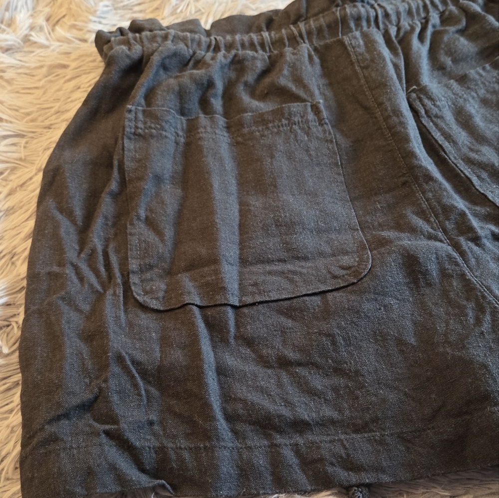 Universal Thread Linen Charcoal Gray Shorts Size Med - Picture 13 of 13